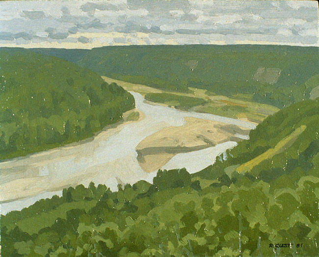 VIEW OF WAPITI, UPRIVER FROM KNOLE