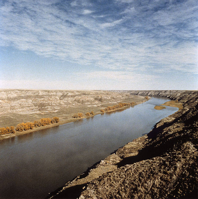 VIEW OF SOUTH SASKATCHEWAN RIVER, GRASSY LAKE