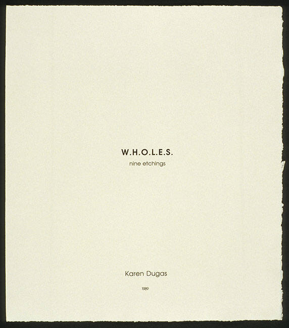 TITLE PAGE "W.H.O.L.E.S."