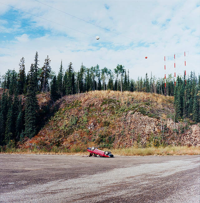 FLIPPED CAR, KLONDIKE HIGHWAY