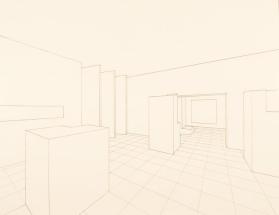 DRAWING #1 PERSPECTIVE VIEW FOR "SQUARENESS"