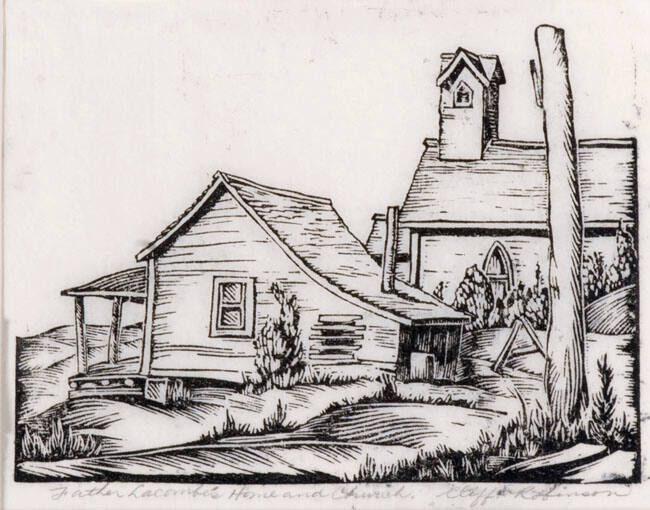 FATHER LACOMBE'S HOME AND CHURCH