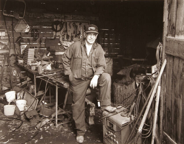 LOUIS NIEDERMOUSER, RETIRED BLACKSMITH, NORDEGG, 1992