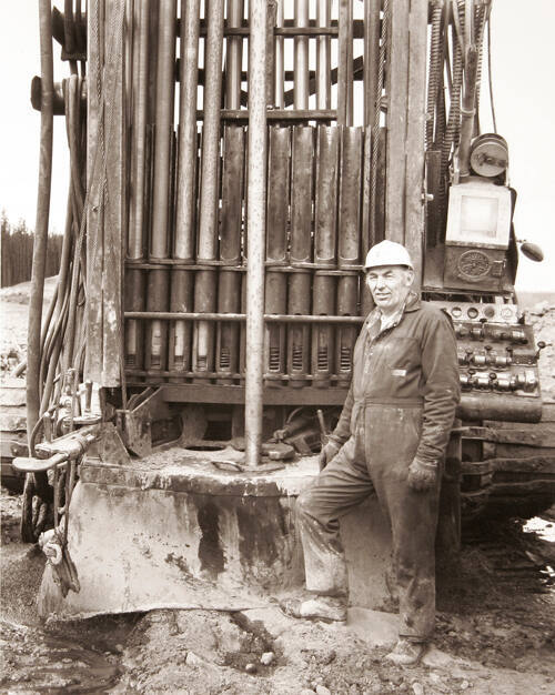 DON OFNER, DRILLER, COAL VALLEY MINE, COAL VALLEY, 1991