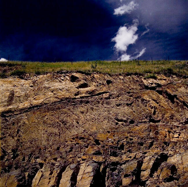 ROCK CUT AND CLOUDS #3