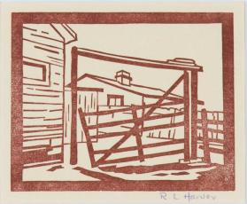 UNTITLED (GATE AND BUILDINGS)