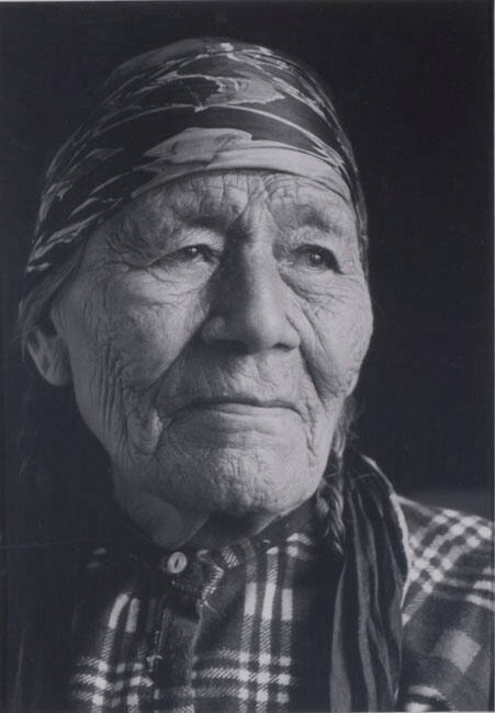 MRS.HUNTER,WIFE OF CHIEF WALKING BUFFALO