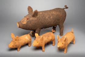SOW WITH THREE PIGLETS