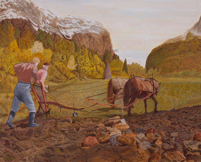 VIBRUKER PLOGEN (FARMER PLOUGHING)