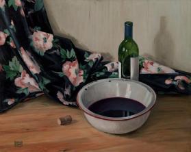 STILL LIFE, BOTTLE AND BOWL
