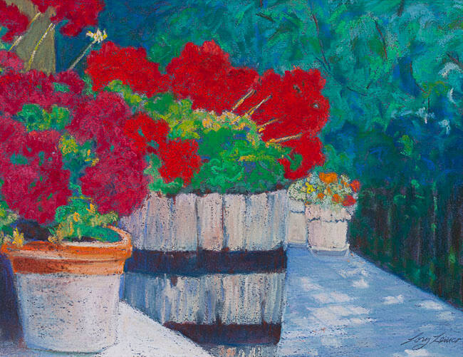 PATIO GERANIUMS - SUMMER