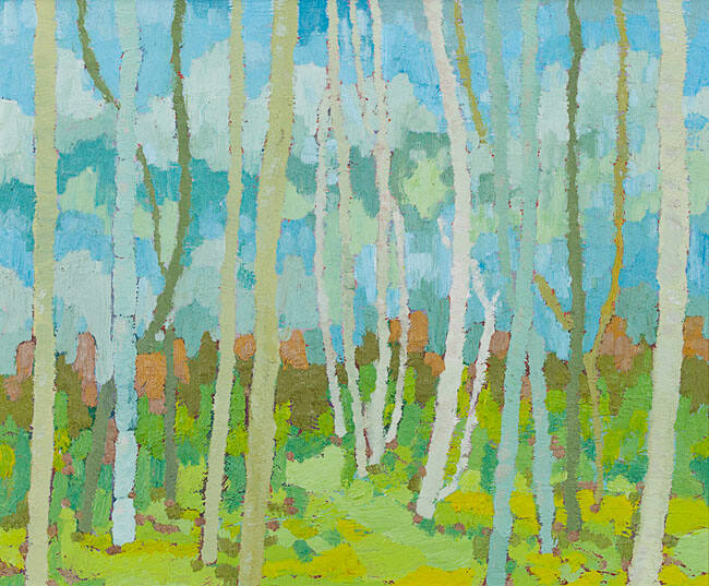 SPRING BIRCHES