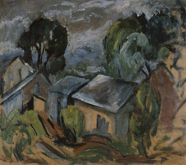 LANDSCAPE WITH BUILDINGS