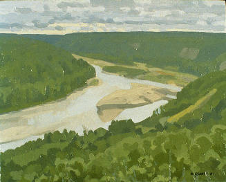 View of Wapiti, Upriver from Knole